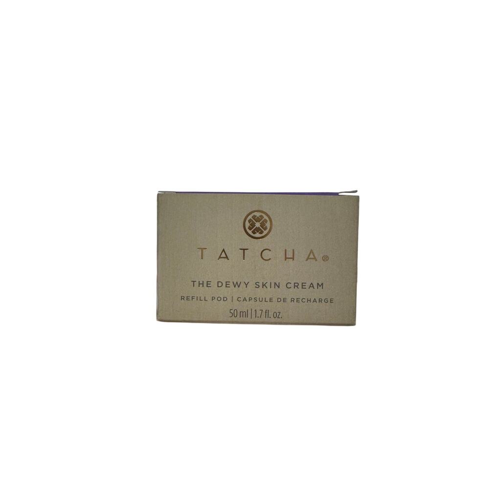NWT Tatcha The Dewy Skin Cream REFILL 1.7oz W/ empty container & spatula